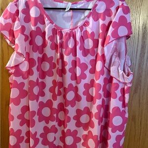 Floral Pink Women's Top